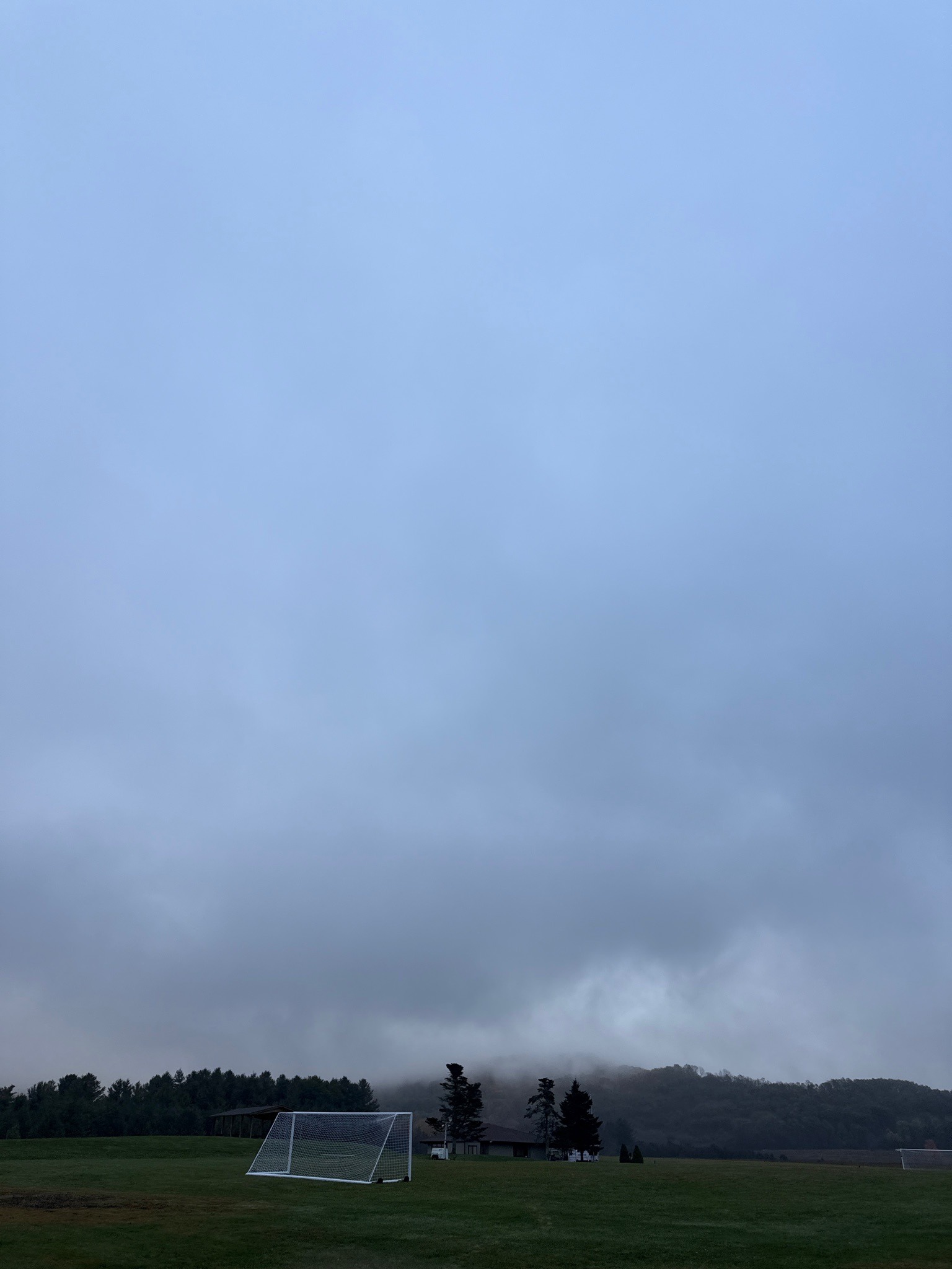 Overcast Sky and Low Fog
