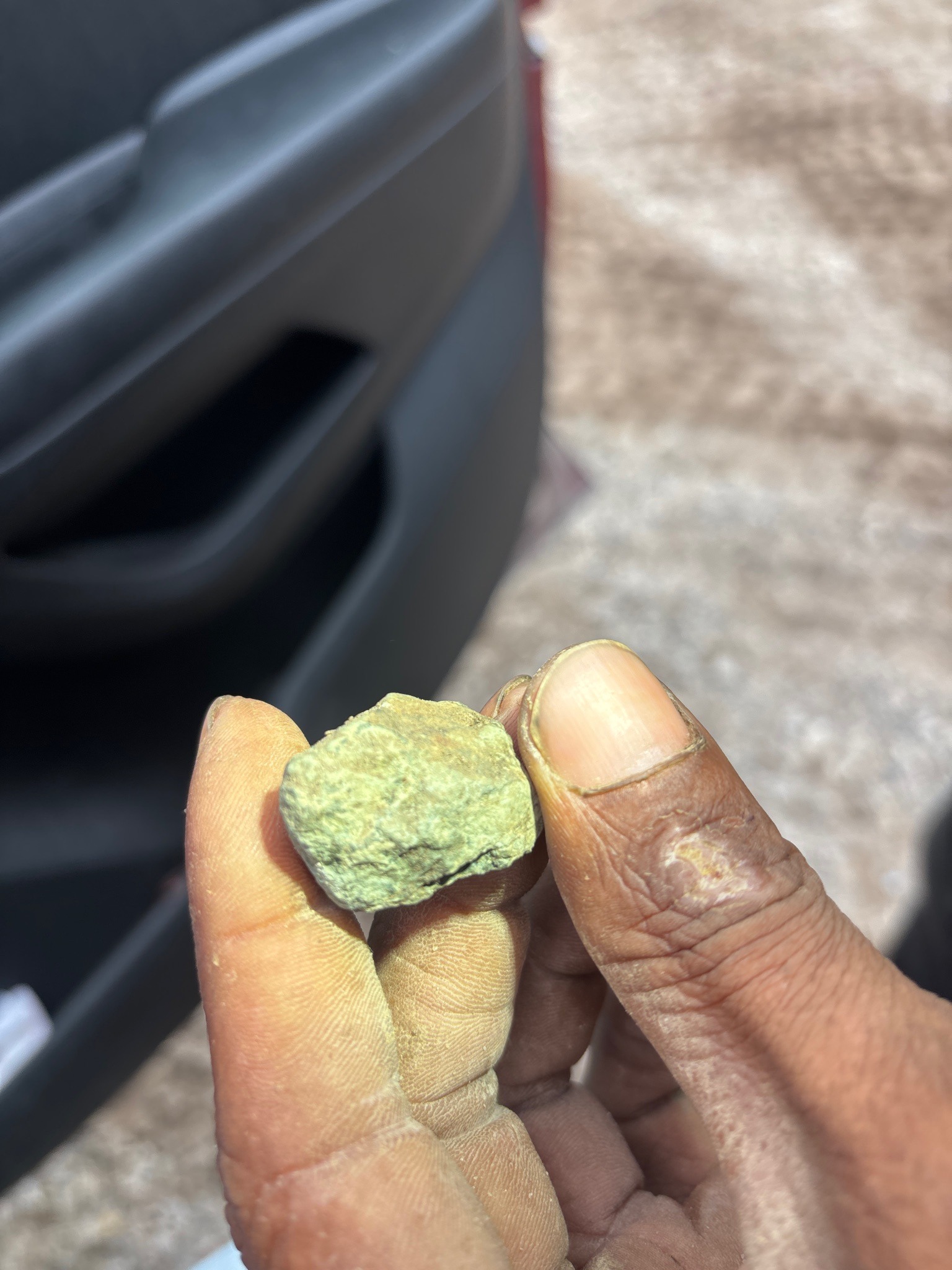 Epidote mineral rock