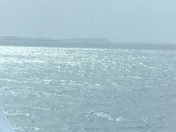 Ocean with Distant Land