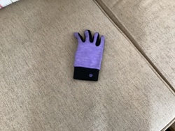 Purple and Black Glove
